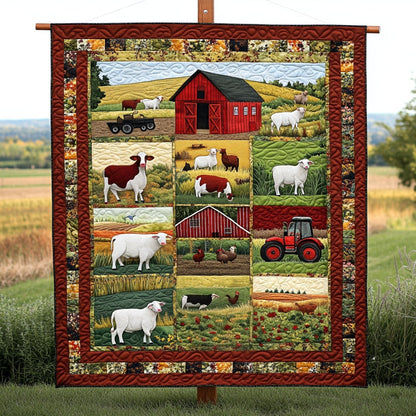 The Barnyard Quilted Blanket