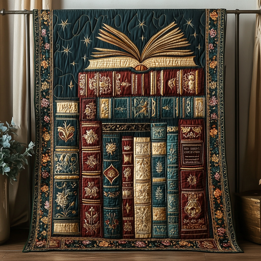 The Book Nest Quilted Blanket