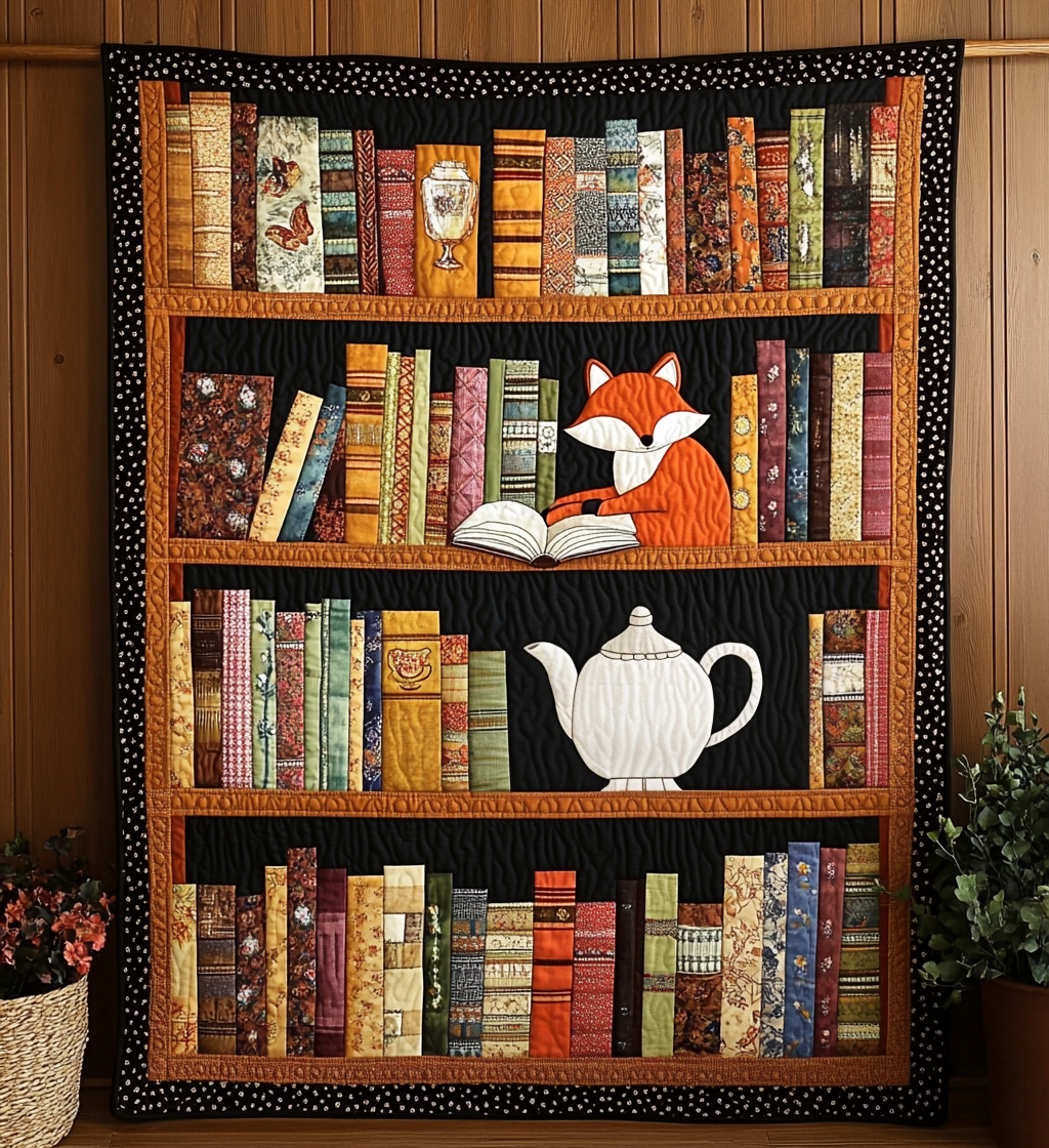 The Book Nook Quilted Blanket