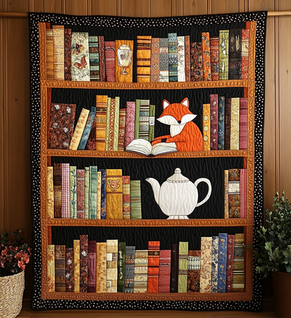 The Book Nook Quilted Blanket