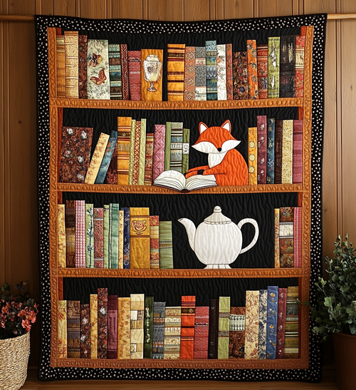 The Book Nook Quilted Blanket