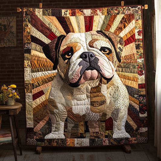 The Bulldog Journey Quilted Blanket
