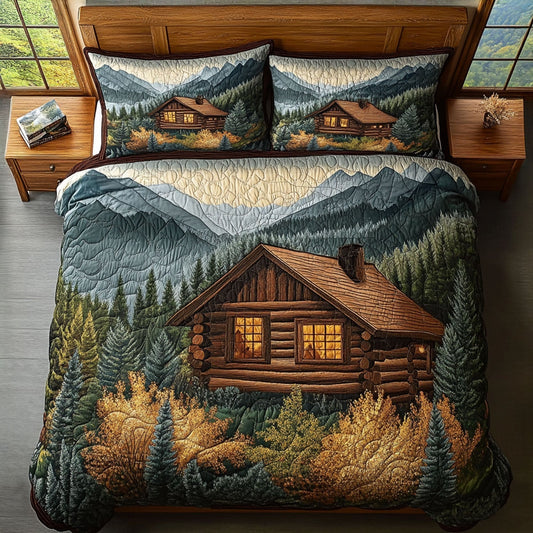 The Great Smoky Mountains Refuge 3-Piece Quilted Bedding Set
