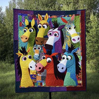 The Jolly Jackasses Quilted Blanket