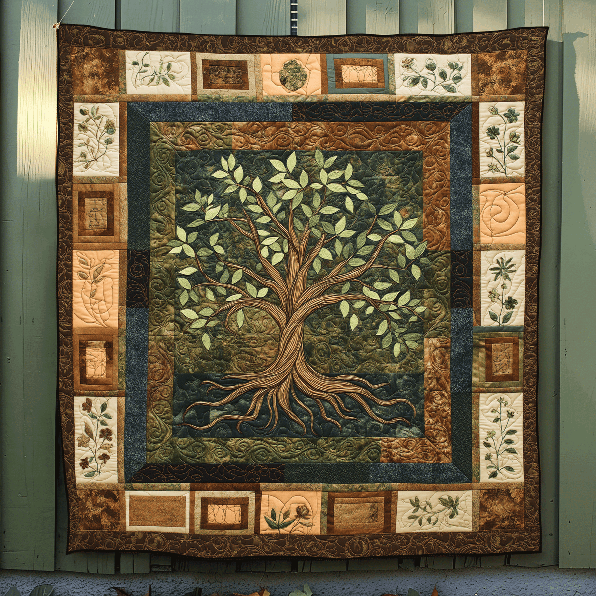 The Life Tree Quilted Blanket