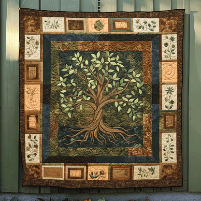 The Life Tree Quilted Blanket