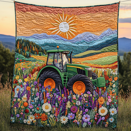 The Plowing Power Quilted Blanket