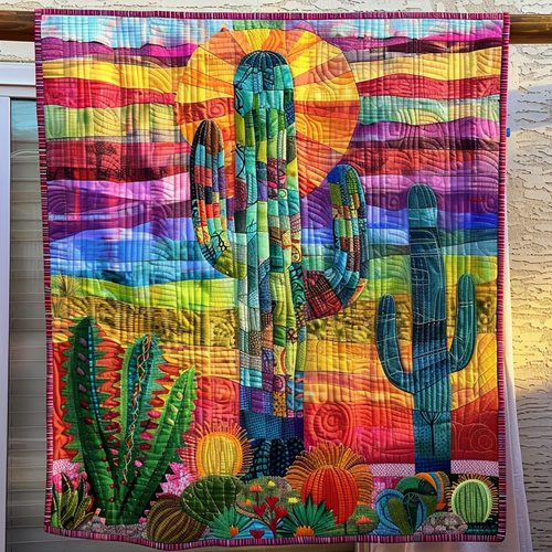 Thorny Beauty Quilted Blanket
