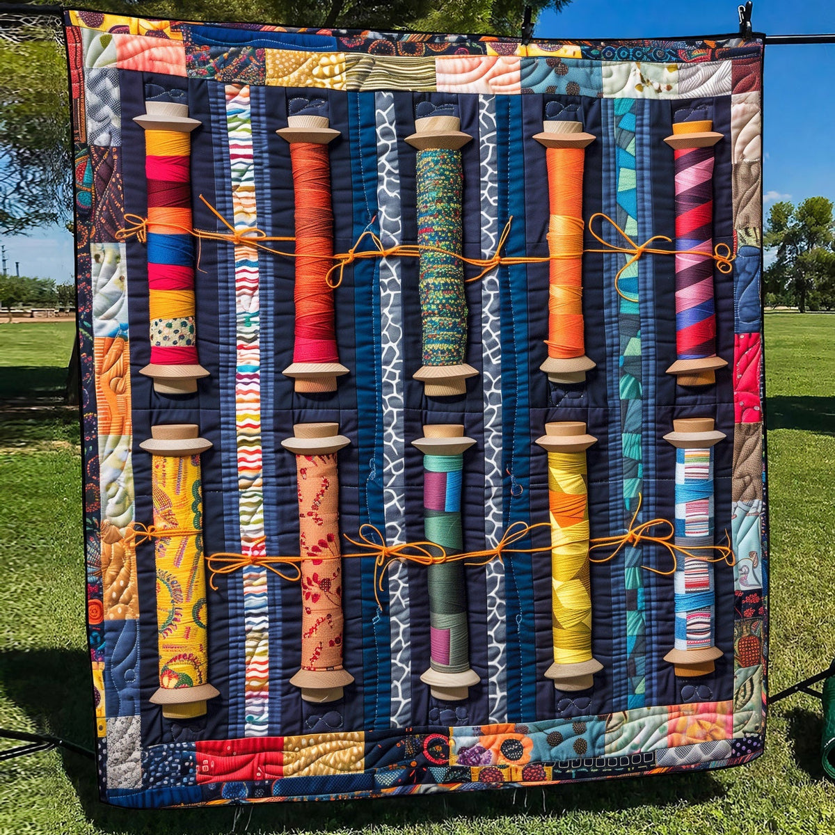 Threaded Beauty Quilted Blanket