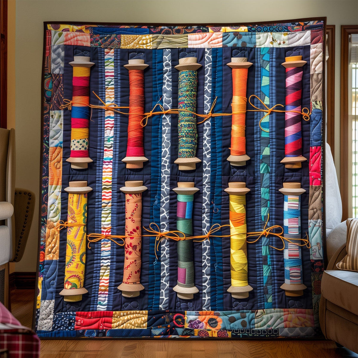 Threaded Beauty Quilted Blanket