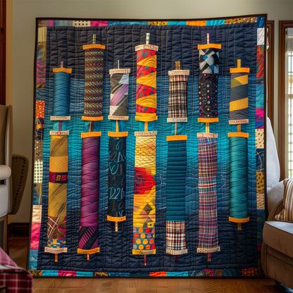 Threaded Harmony Quilted Blanket