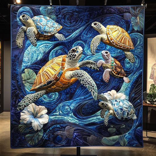 Tidal Guardian Quilted Blanket