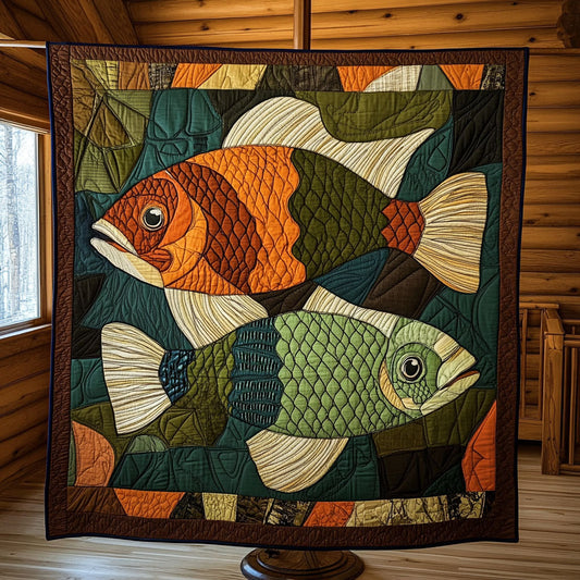 Tidal Motion Quilted Blanket