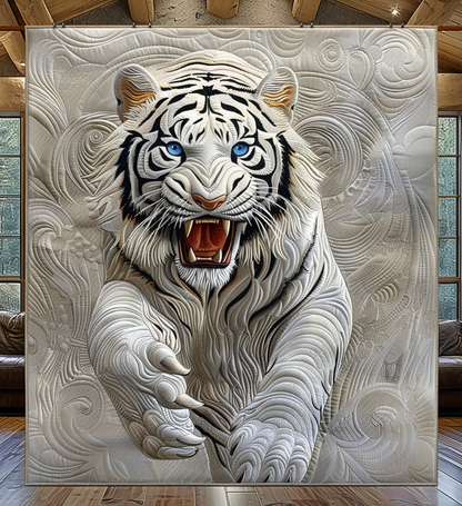 Tiger Roar Quilted Blanket