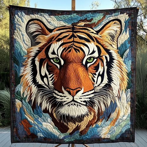 Tiger Spirit Quilted Blanket