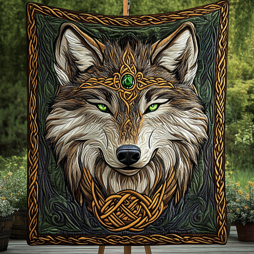 Timber Howl Quilted Blanket