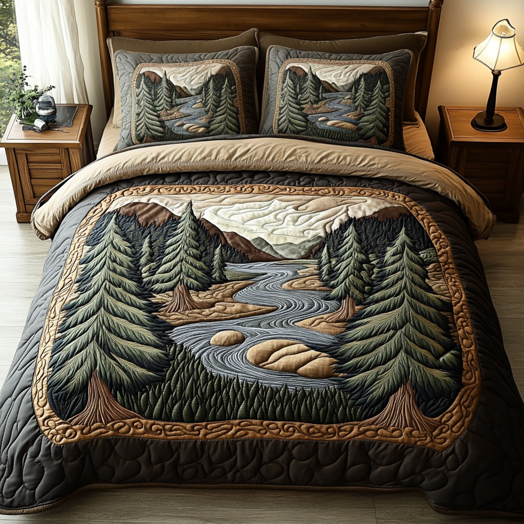 Timber Lodge 3-Piece Quilted Bedding Set