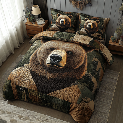 Timber Titan 3-Piece Quilted Bedding Set