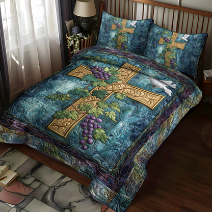 Timeless Faith 3-Piece Quilted Bedding Set