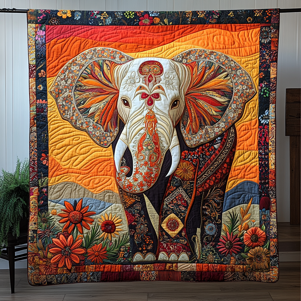 Timeless Herd Quilted Blanket