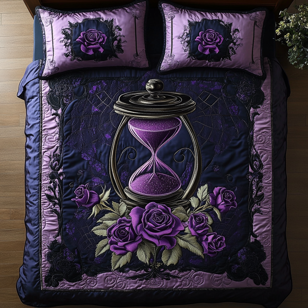 Timeless Rose 3-Piece Quilted Bedding Set