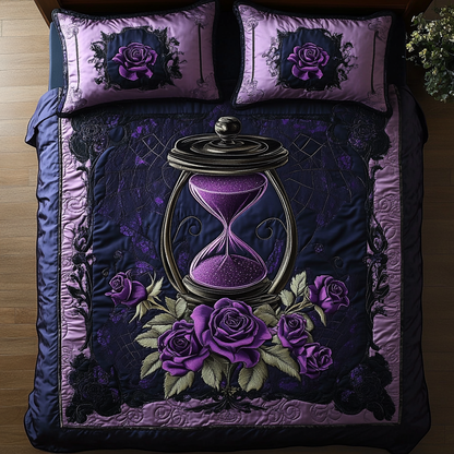 Timeless Rose 3-Piece Quilted Bedding Set