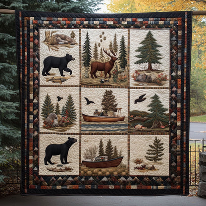 Timeless Timber Quilted Blanket
