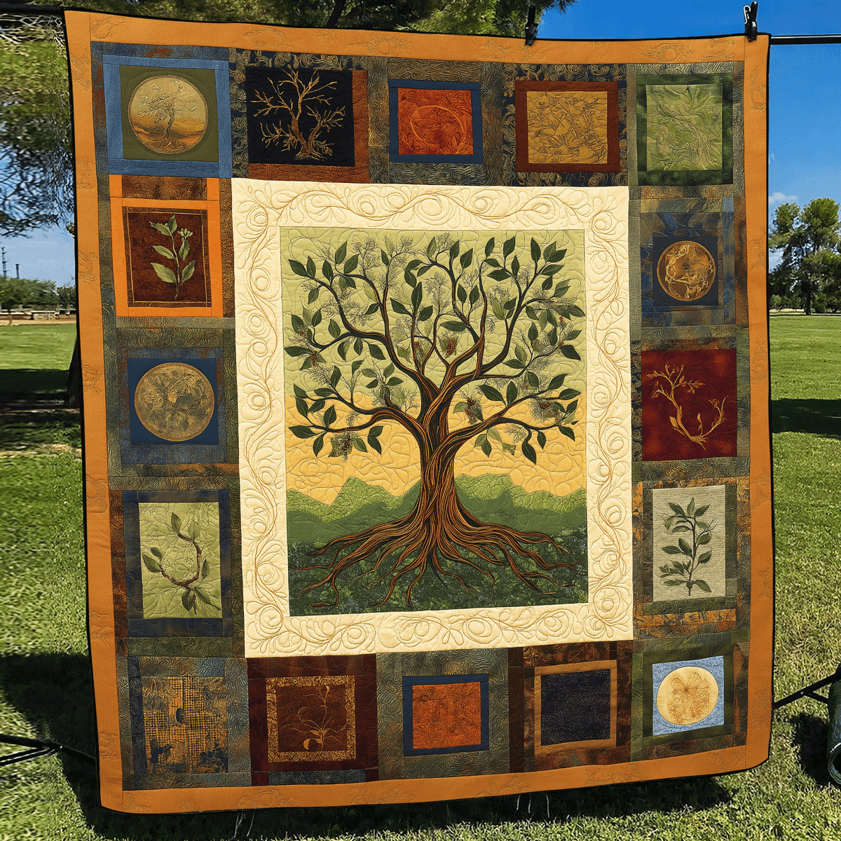 Timeless Tree Quilted Blanket