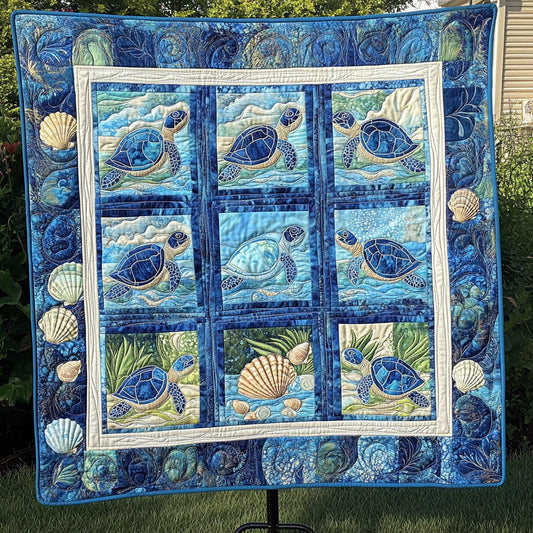 Timeless Turtle Quilted Blanket