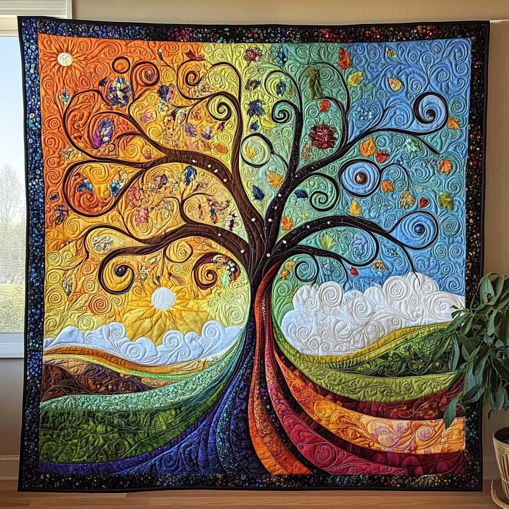 Timeless Woodland Quilted Blanket