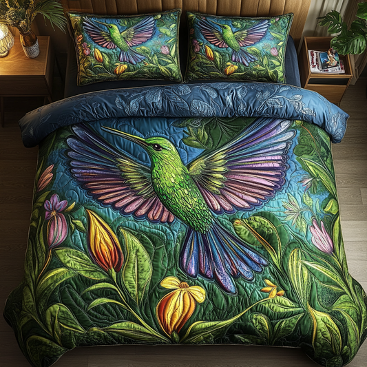Tiny Jewel 3-Piece Quilted Bedding Set