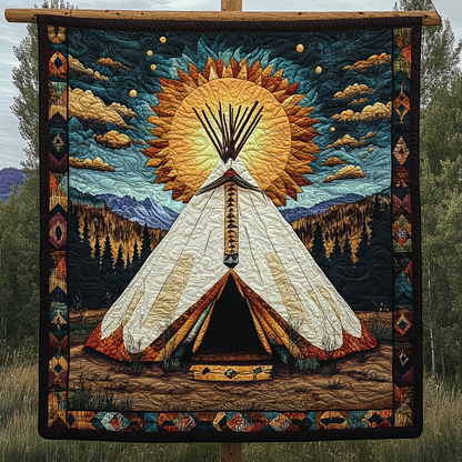 Tipi Love Quilted Blanket