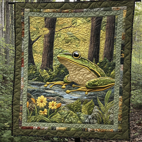 Toadstool Haven Quilted Blanket