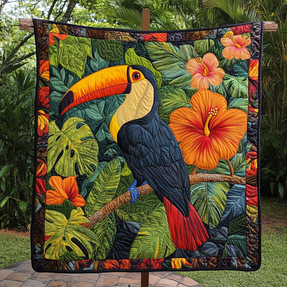 Toucan Haven Quilted Blanket