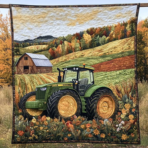 Tractor Dreams Quilted Blanket