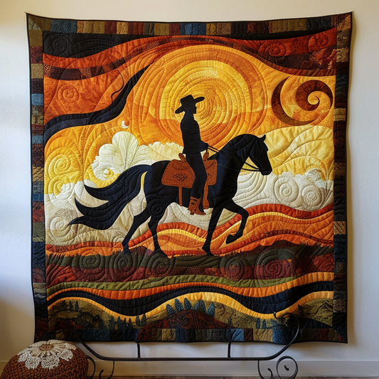 Sunset Trails Quilted Blanket