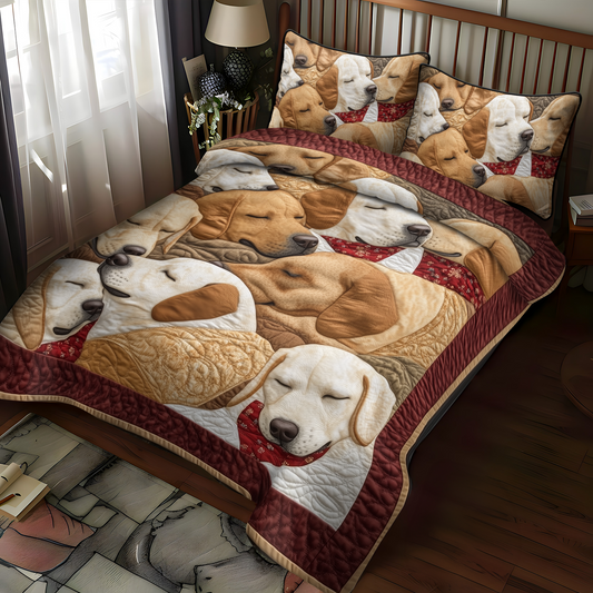 Trailblazer Tails 3-Piece Quilted Bedding Set