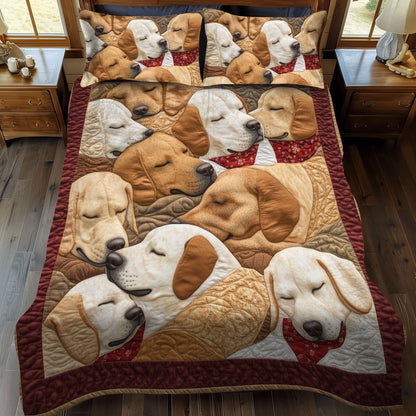Trailblazer Tails 3-Piece Quilted Bedding Set