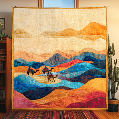 Trails of Dunes Quilted Blanket