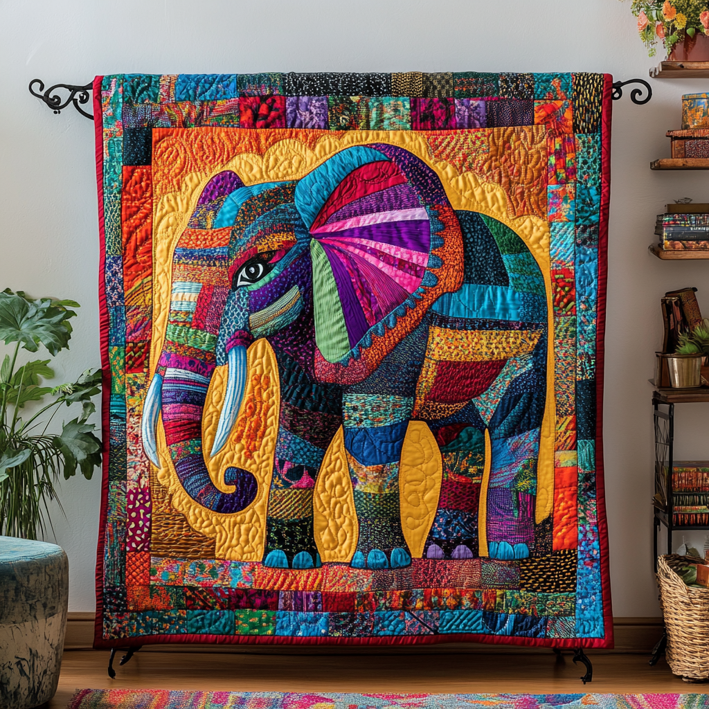 Tranquil Herd Quilted Blanket