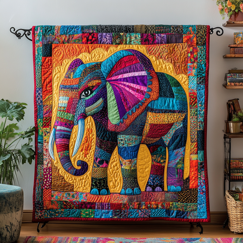 Tranquil Herd Quilted Blanket