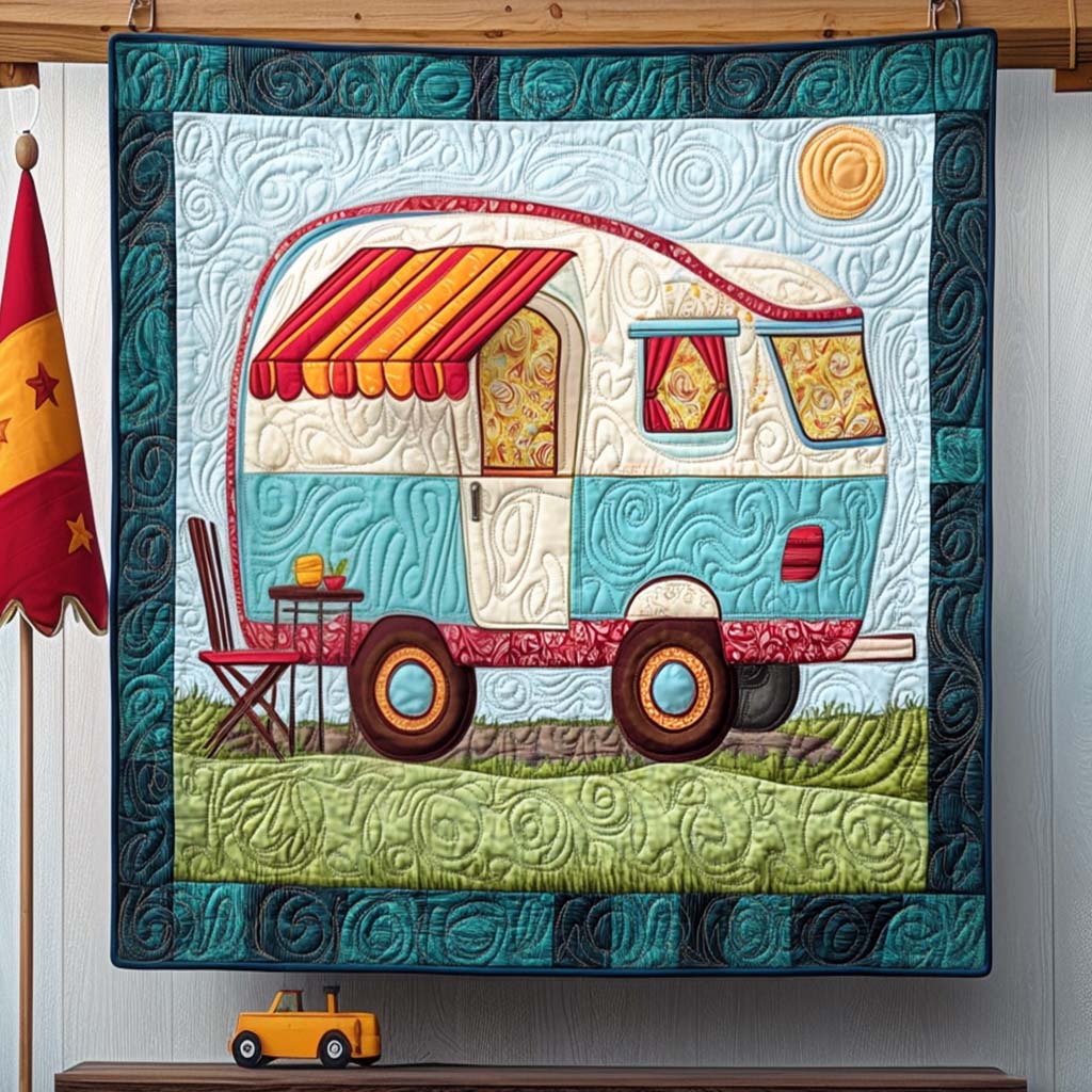 Tranquil Woods Quilted Blanket