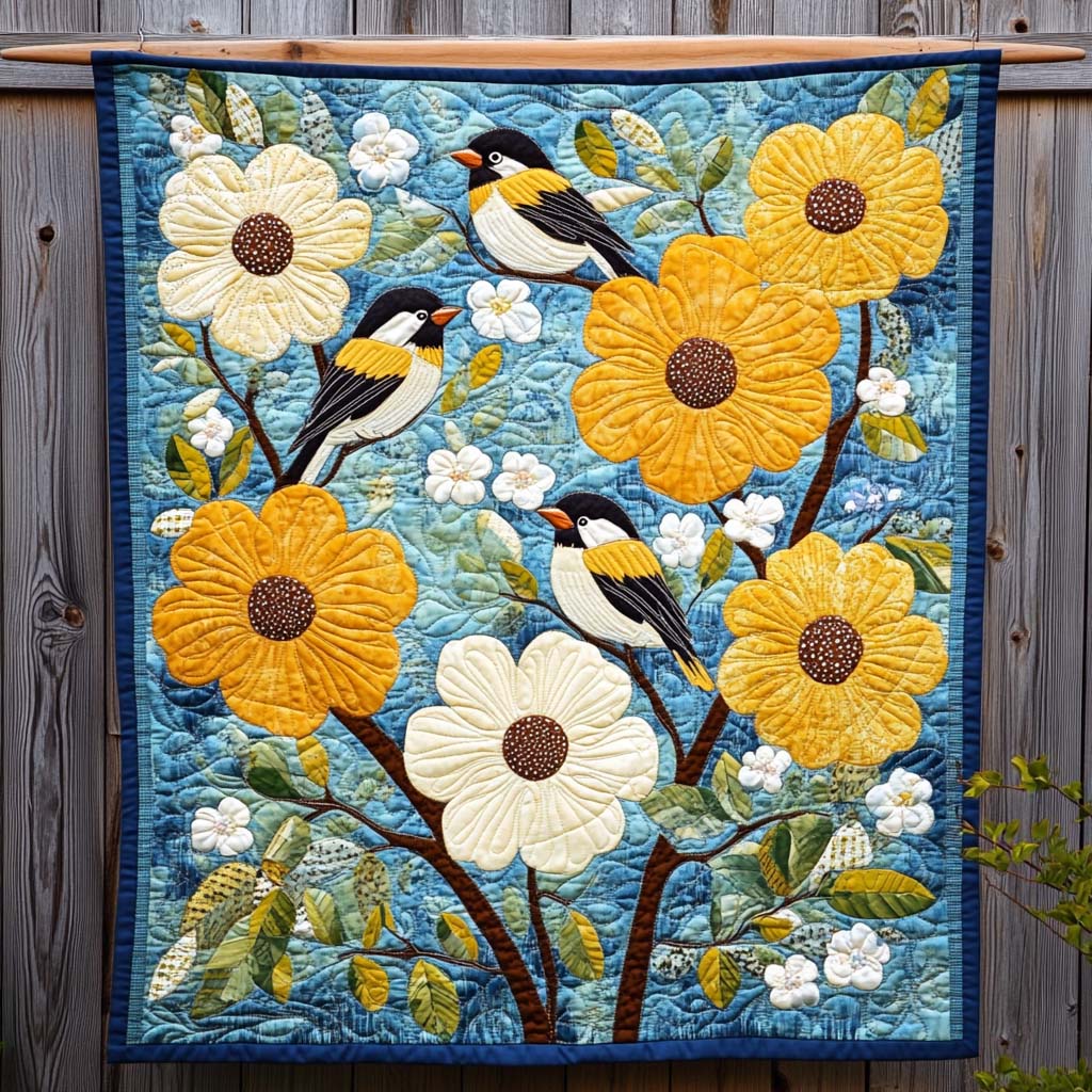 Tree Hopper Quilted Blanket