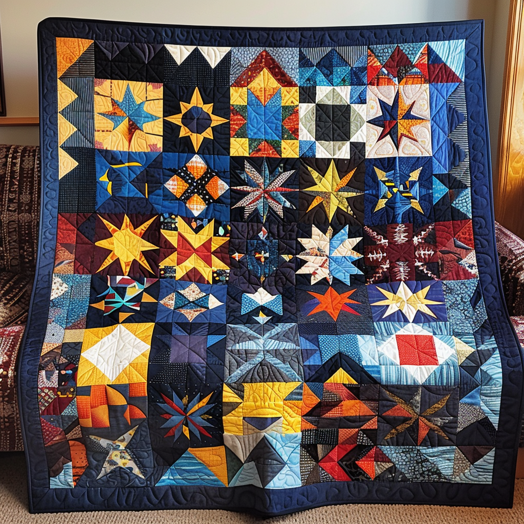 Tribal Elegance Quilted Blanket