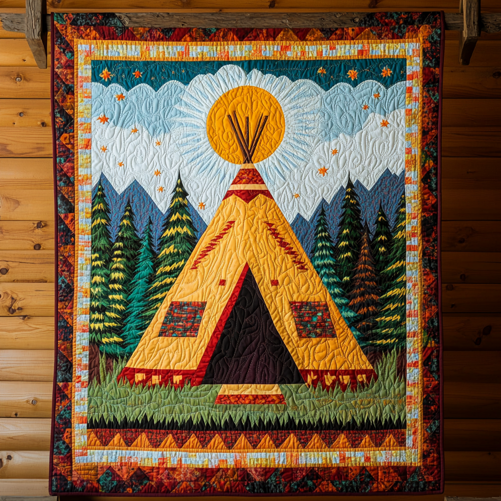 Tribal Comfort Quilted Blanket