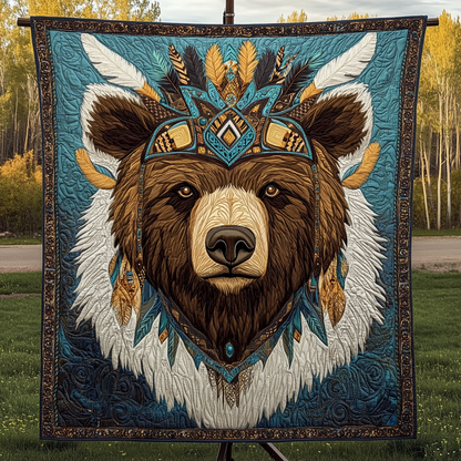 Tribal Paw Quilted Blanket