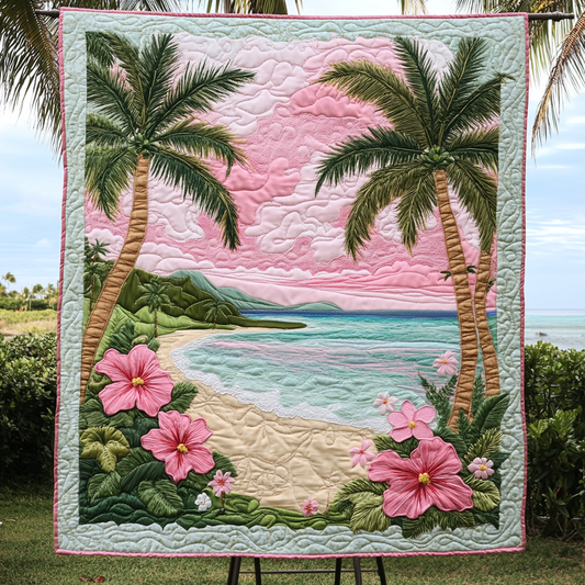 Tropic Kiss Quilted Blanket