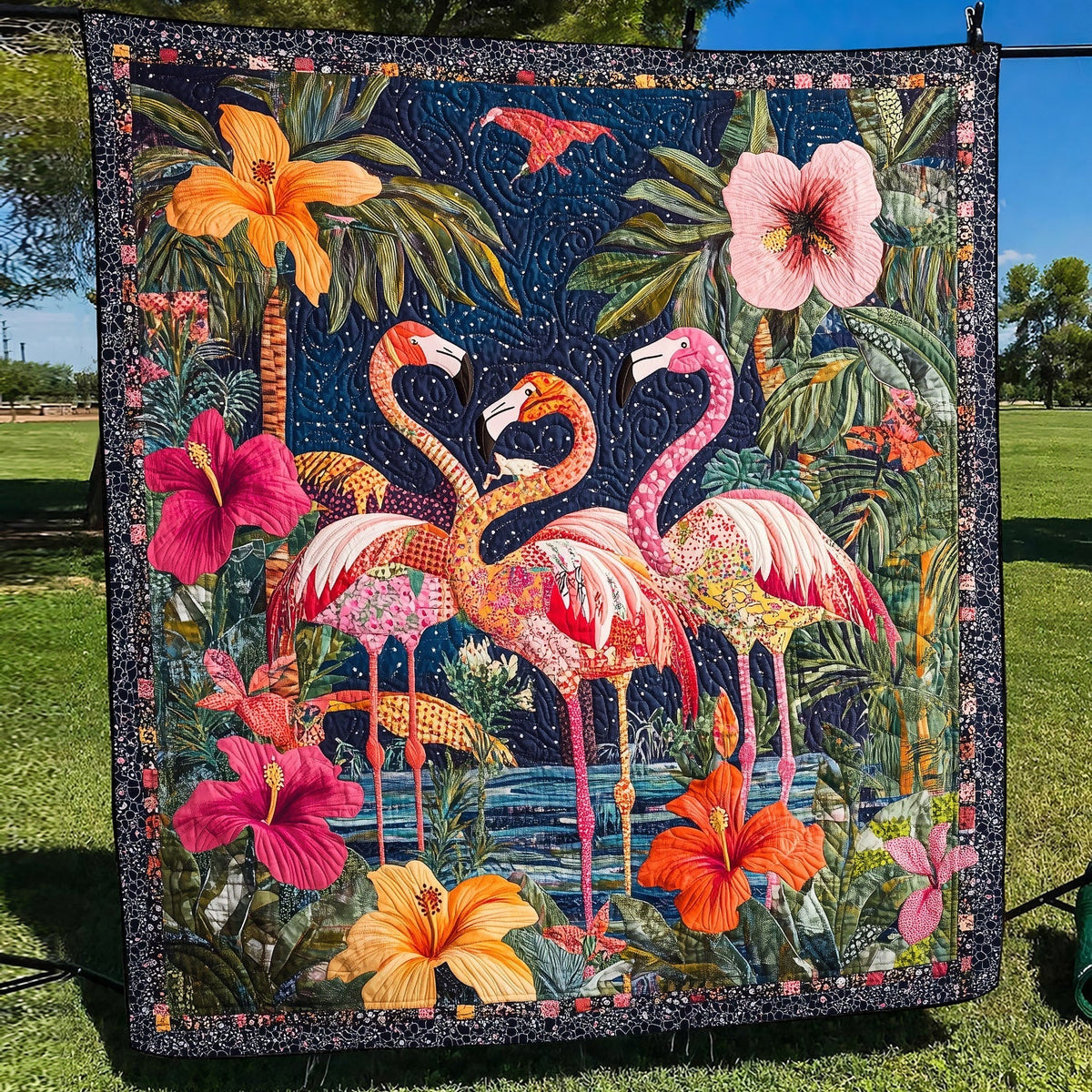 Tropical Dreams Quilted Blanket