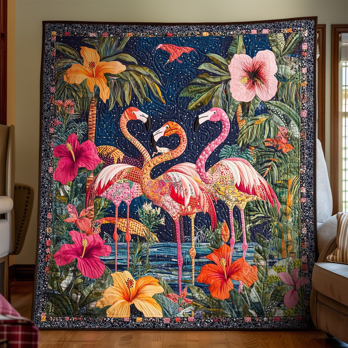 Tropical Dreams Quilted Blanket
