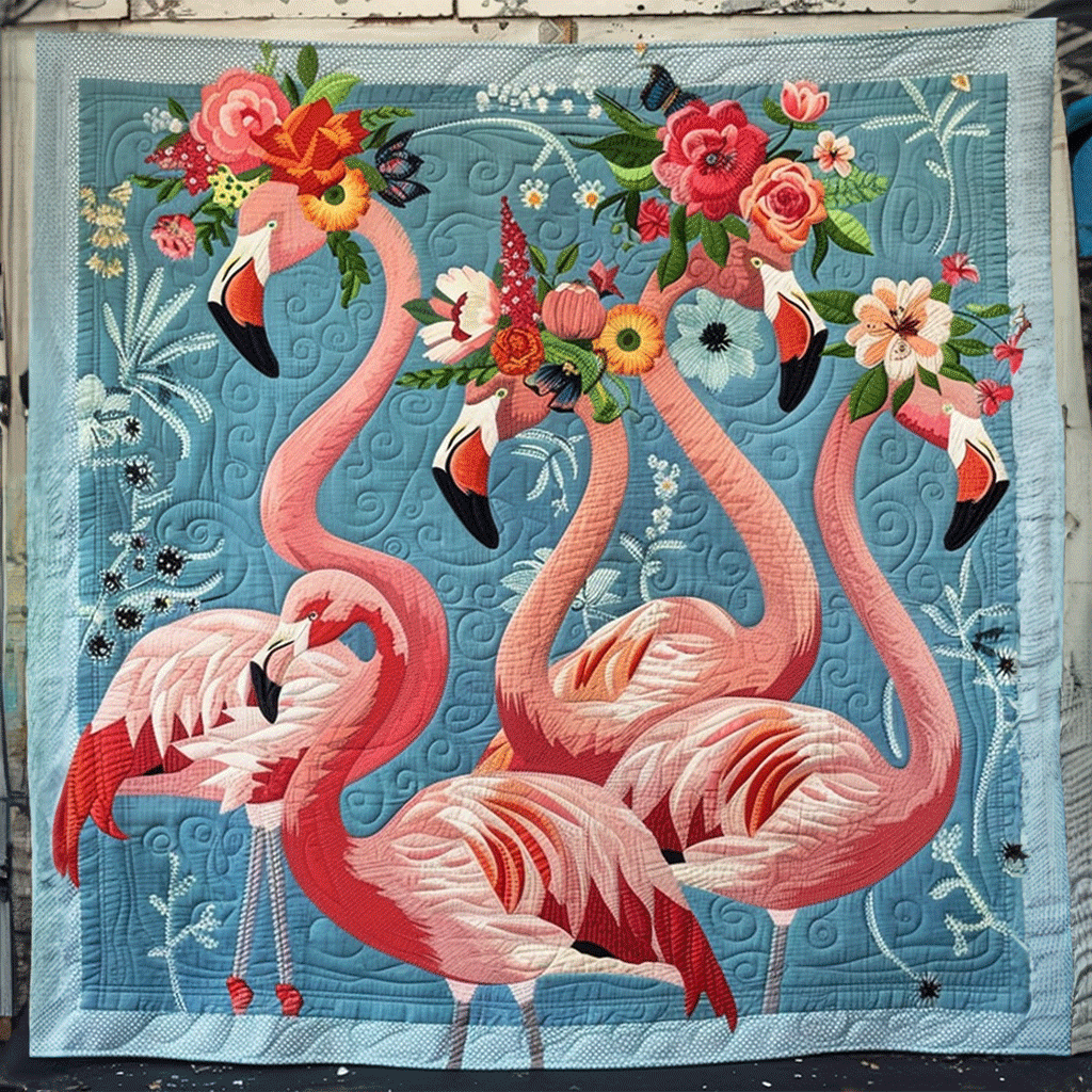 Tropical Escape Quilted Blanket
